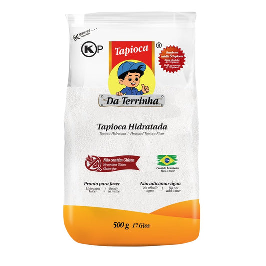 Da Terrinha Tapioca Flour 17.6oz | Goma Pronta para Tapioca 500g