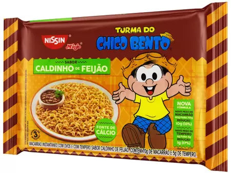 Macarrão Instantâneo Nissin Turma do Chico Bento - Caldinho de Feijão 75g