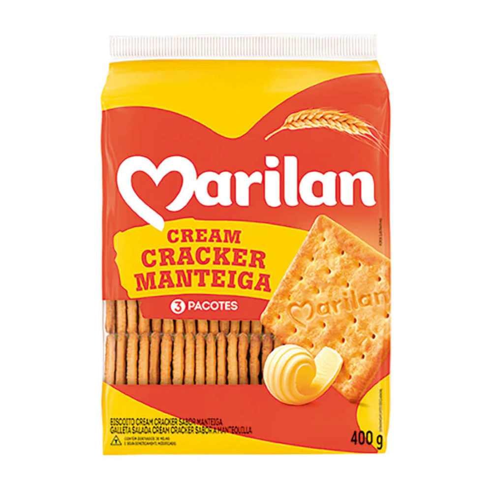 Marilan Biscoito Salgado Cream cracker Manteiga 350g