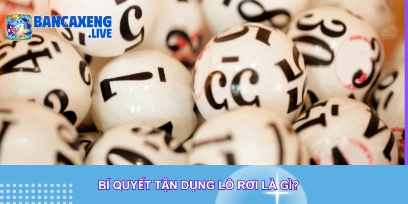 Bí quyết tận dụng lô rơi là gì?